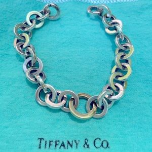 Two toned tiffany circle bracelet